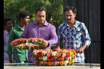 Jr Ntr and Koratala Siva Visit to NTR Ghat